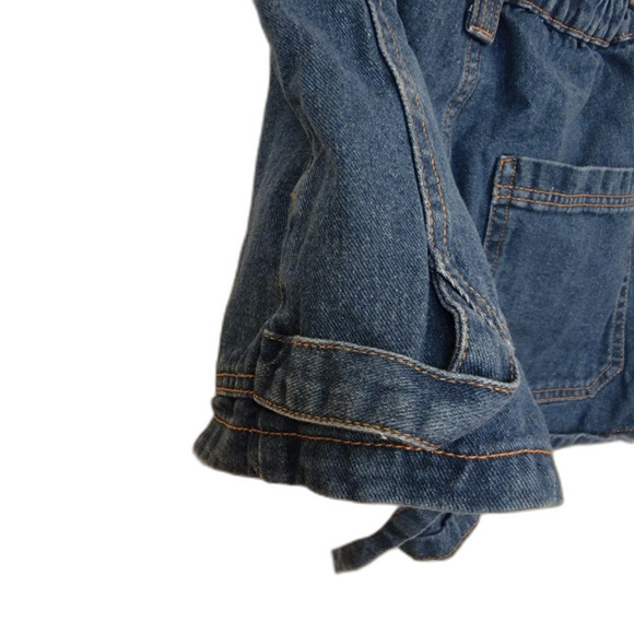 Wild Fable Utility Denim Jean Medium Wash Shorts Size 6 - Picture 4 of 4